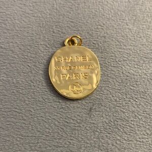 Upcycled Chanel Gold Paris Medallion Charm